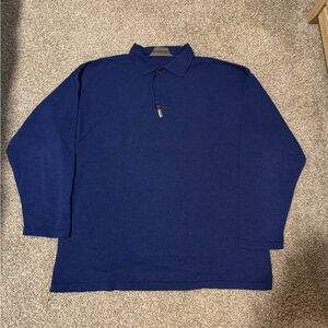 Vintage Doris Hartwich blue German Fashion unisex sweater wool